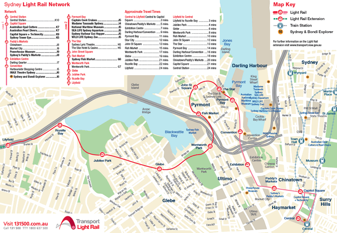 Sydney Metro Transport Map
